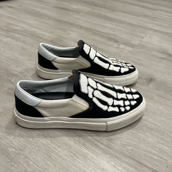 Amiri Men’s Black Skull/Skel Top Slip-On sneakers size 9.5 - Picture 5 of 5